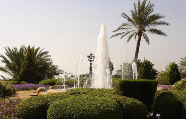 Landscaped outdoor living space